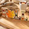 Autumn Harvest Party Ornaments 4Pcs/Set Fall Wooden Tabletop Signs, Maple Leaf Letter Decorations for Seasonal Holiday Supplies Tiered Tray Fireplace