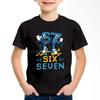Kids 67 Themed Colorful Print TShirt Soft Cotton Fabric Breathable and Comfortable Ideal for Toddlers and Childrentk0315