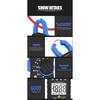 HP-7200-APP Bluetooth Clamp Meter, TRMS 6000 Counts Digital Multimeter, Non-contact AC DC Voltage Current Resistance Tester