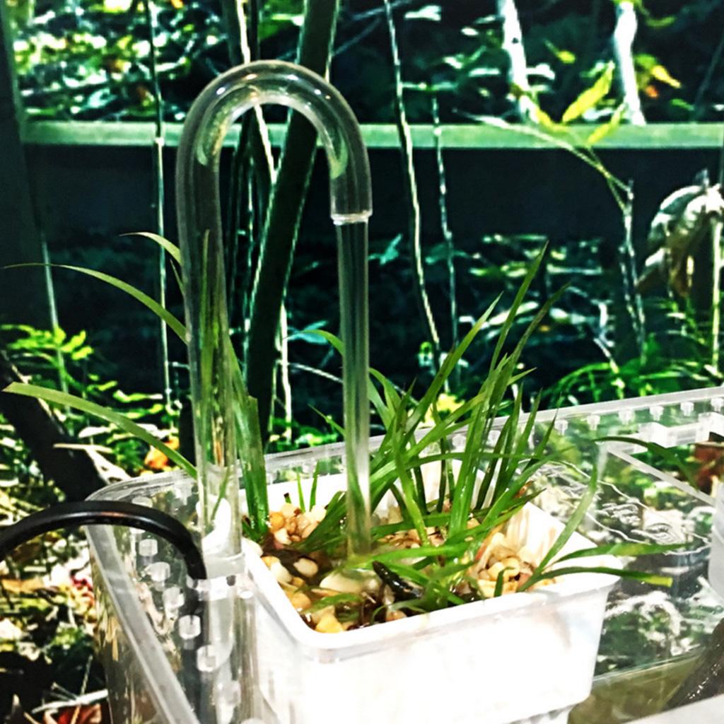 Aquarium Airline Tubing Clear Acrylic Connectors U Shape Fish for Tank Air Tube Transparent Plastic Pipe Various Sizes