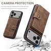 Ретро Магнитный Кожаный Чехол для iPhone 17 Pro Max Air 16 Plus 16E 15 14 13 Mini 12 11Pro Съемный Кошелек с Слотом для Карт Чехол-Подставка