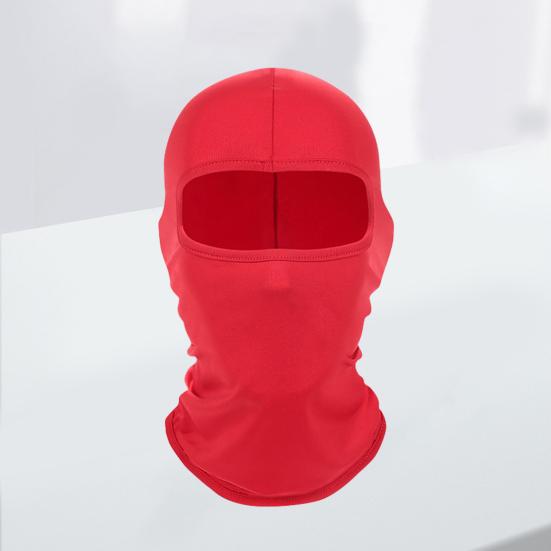 Сплошной цвет Балаклава Лыжная защита для лица Открытый Рыбалка Верховая езда Охлаждающая шея Гетры На всю голову Ветрозащитный солнцезащитный головной убор