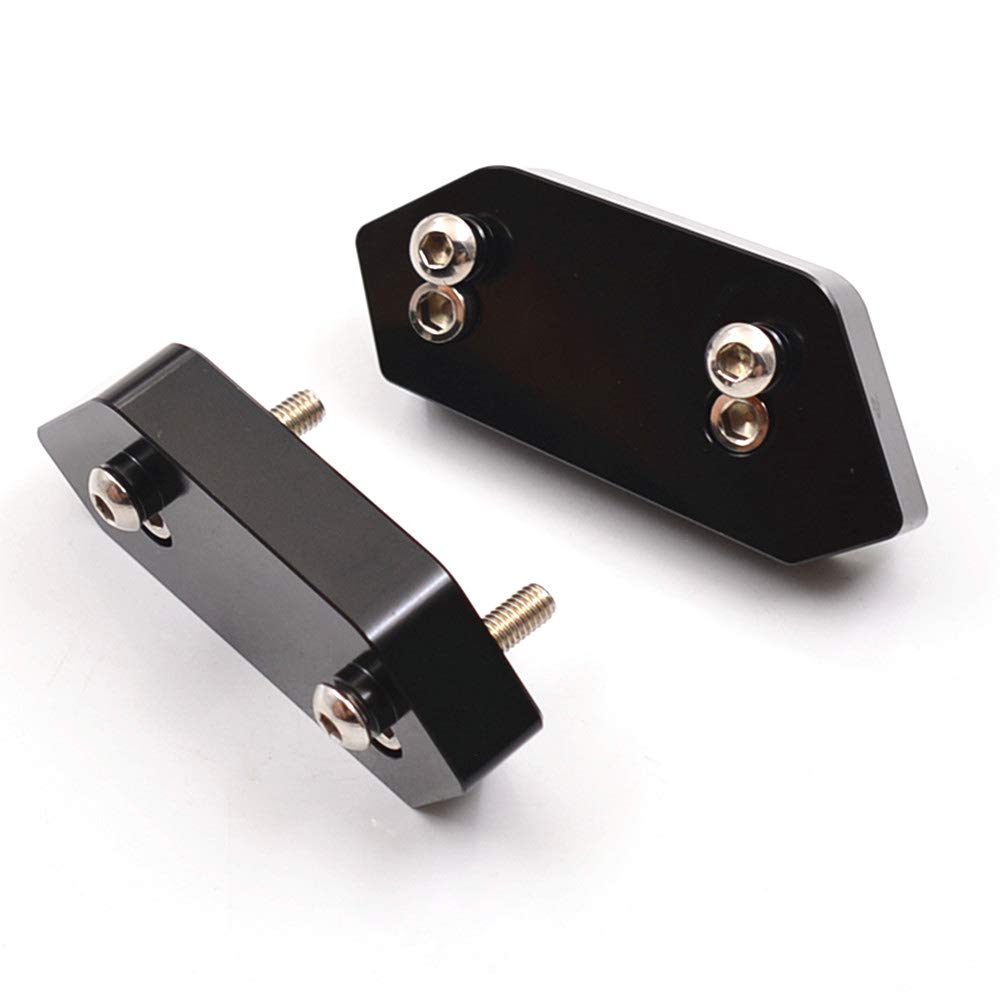 LEDISHUN Screen Risers, Windscreen, Windshield Risers for Kawasaki Ninja 400/250 (2018-2022) (Black)