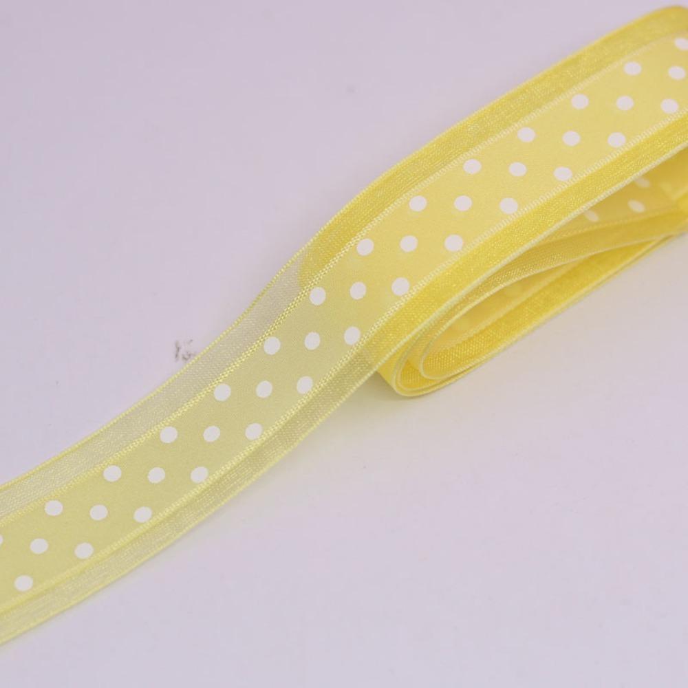 25mm 5meters Organza Ribbon Christmas Wedding Decor Hair Bow Chiffon Lace Ribbon Gift Bouquet Decoration DIY Sewing Fabric