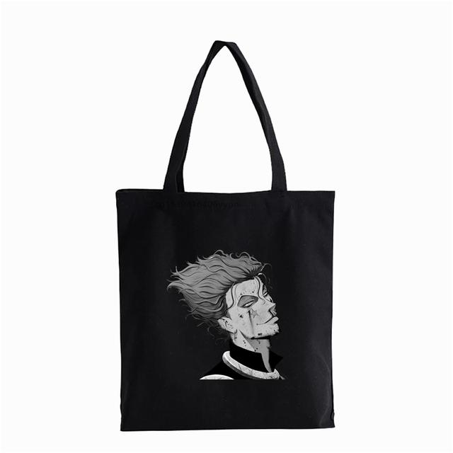 Японская аниме Hunter x Hunter Сумка для покупок Eco Manga Tote Harajuku Сумка-шоппер Женская парусиновая сумка на плечо Killua Zoldyck Hisoka