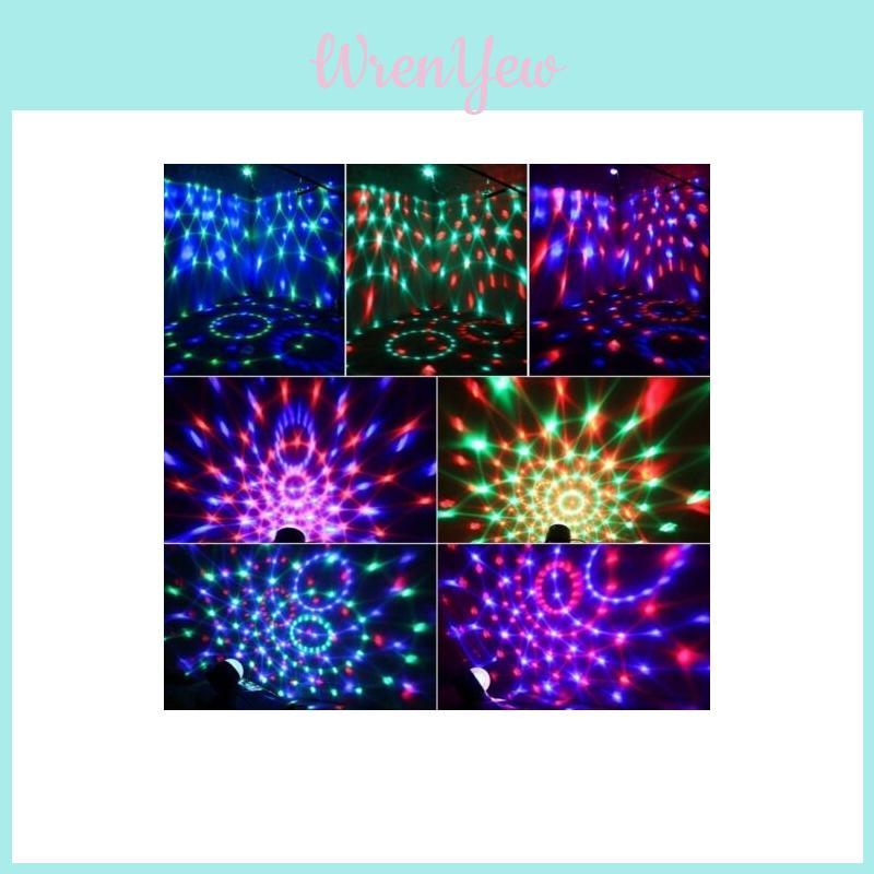 Яркий мини сценический магический диско-шар с вращающимся RGB DJ Party светодиодным светом