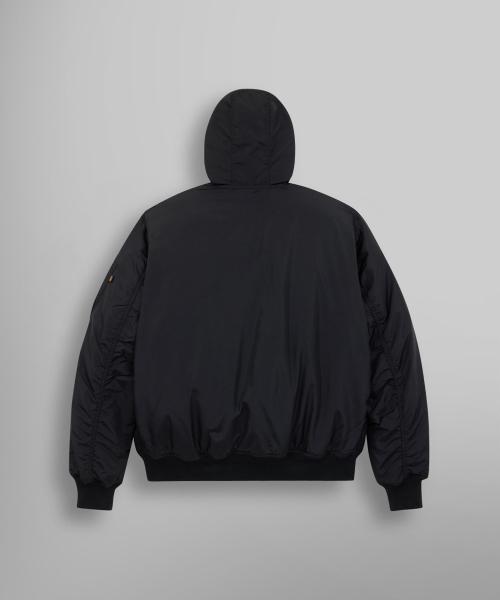 Alpha Industries Ma-1 Hooded Oxford Flight Jacket Black