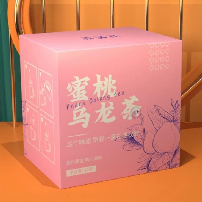 Чай Pfirsich Oolong 50г/1.8унц Weißer Pfirsich Früchteteebeutel Mit Fruchtigem