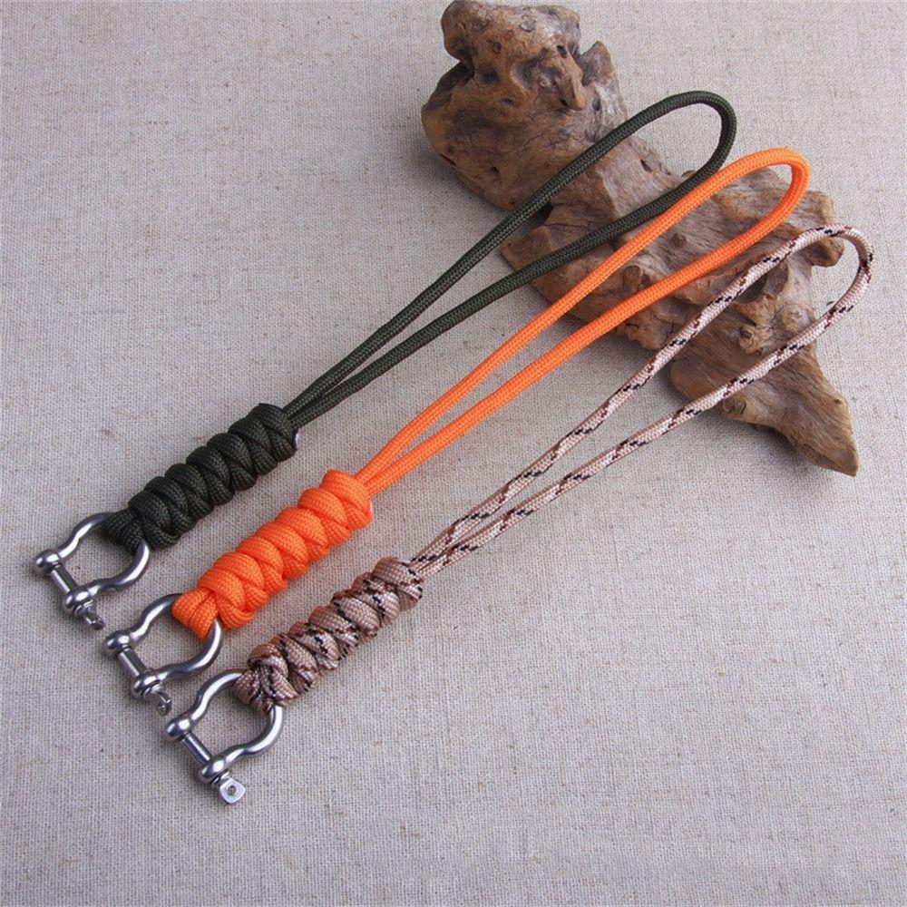D Bow Buckle Paracord брелок для ключей в стиле «открытый парашютный шнур» для скалолазания