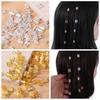 60pcs Hair Braiding Dreadlocks Beads Metal Cuff Clips Hair Braid Tubes  for Braids