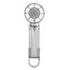 Transparent Handheld Fan 3 Speed Low Noise USB Rechargeable Transparent Hand Desk Fan with Hook for