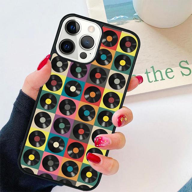 Виниловая пластинка Синяя этикетка Музыка Классика Чехол для телефона Для iPhone 17 Air 15 16 Pro Max 14 13 12 11 Pro Max Plus