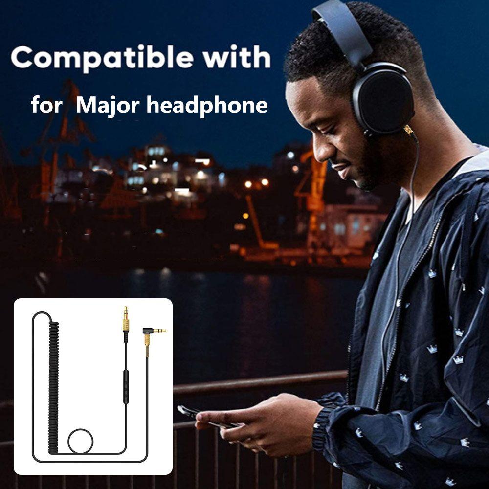 Прочный регулятор громкости, плетеные провода, аудиокабель, кабель для гарнитуры, кабель для наушников, удлинитель микрофона