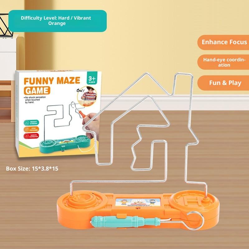 Дети Коллисон электрошокер игрушка образование электрический сенсорный лабиринт игра вечеринка забавная игра научный эксперимент игрушки для детей подарок