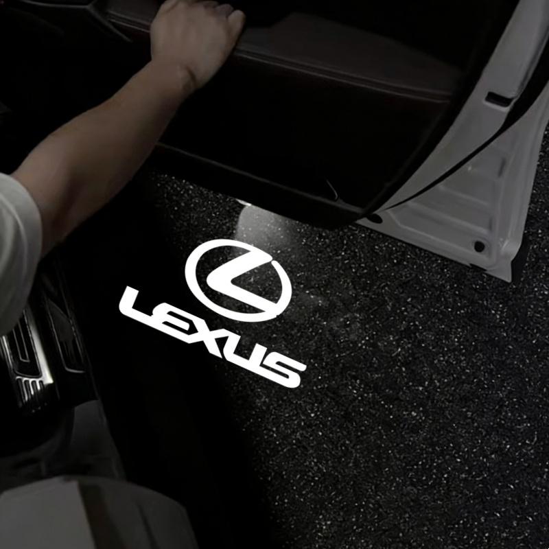 UDS2  LED Car Door Projector Ghost Shadow Welcome Light Bulbs Accessorie For Lexus RX ES GX LS LX IS GS RC UX Series ES200 ES250 ES260