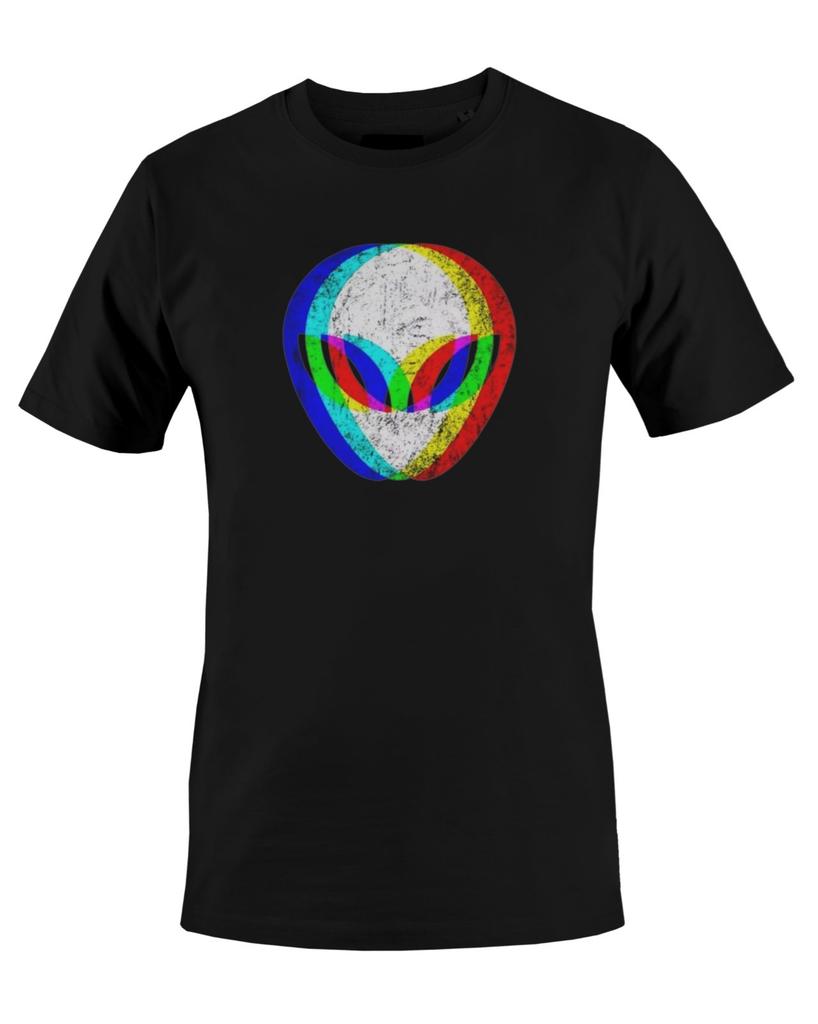 Alien Head Trippy Techno Rave Edm Music Unisex Mens T-Shirt S M L XL 2 3 4 XL