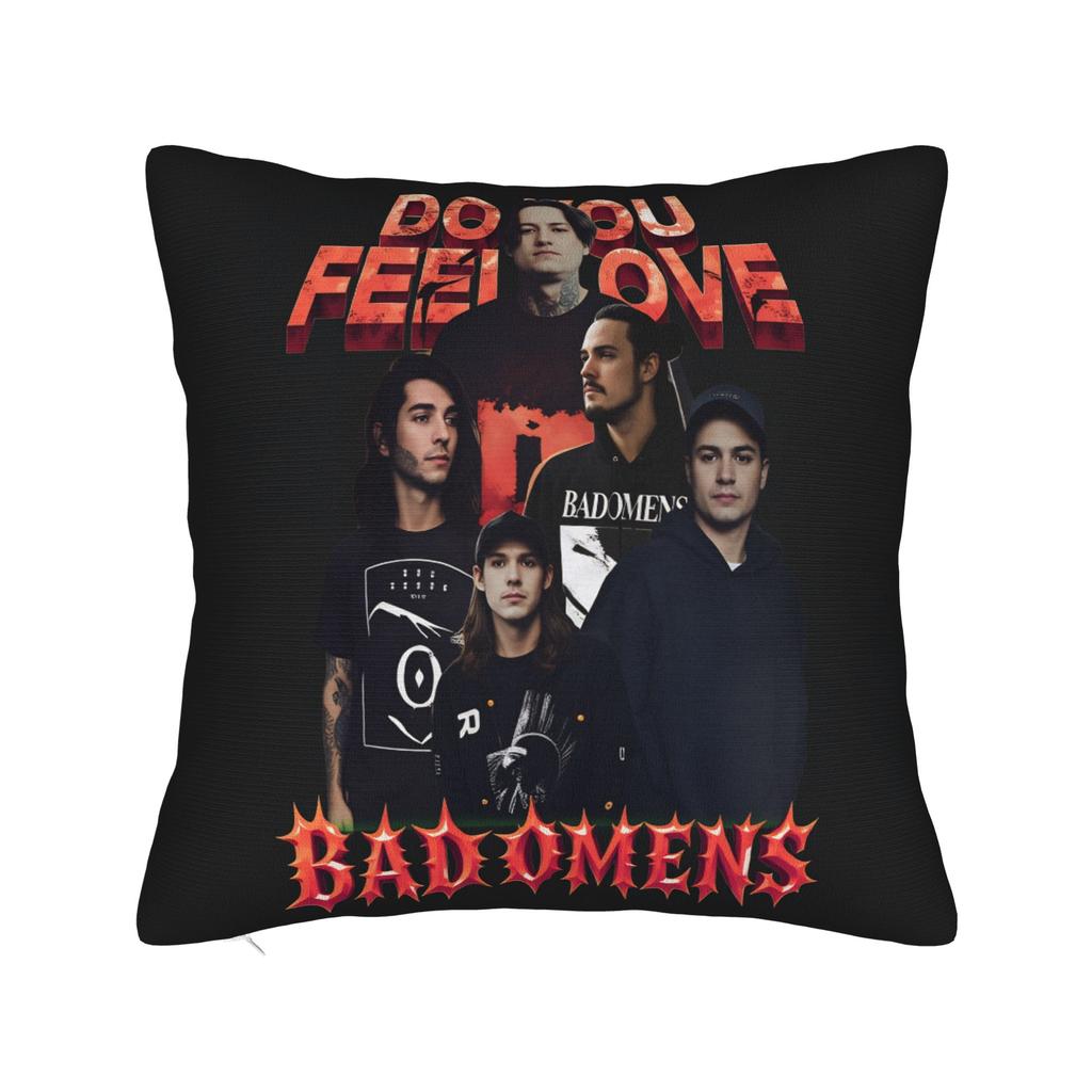 Bads Omensss Do You Feel Love Tour Pillowcases Funny Pillow Case For Living Room Sofa Square Pillow Cover