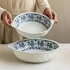 Двуручная миска Бытовая суповая миска Миска для лапши быстрого приготовления Высококачественная керамическая столовая посуда Миска Коммерческая миска большой вместимости Миска для овощей