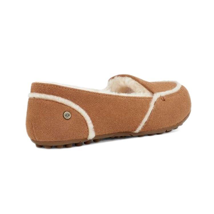 UGG Повседневные плоские плюшевые мокасины Hailey женские мокасины каштановые 1127441-CHE
