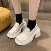 Fashion Autumn 2024 New Thick Soled Elevated Loafers Comfortable Platform Shoes for Women Fashion Casual Women Shoes Zapatos De Mujer