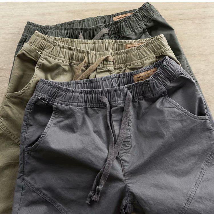 Мужской ретро японский повседневный хлопковый комбинезон с завязками и потертостями