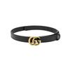 GUCCI Gg Marmont Skinny Belt (Unisex) Leather Belts 409417 AP00T 1000