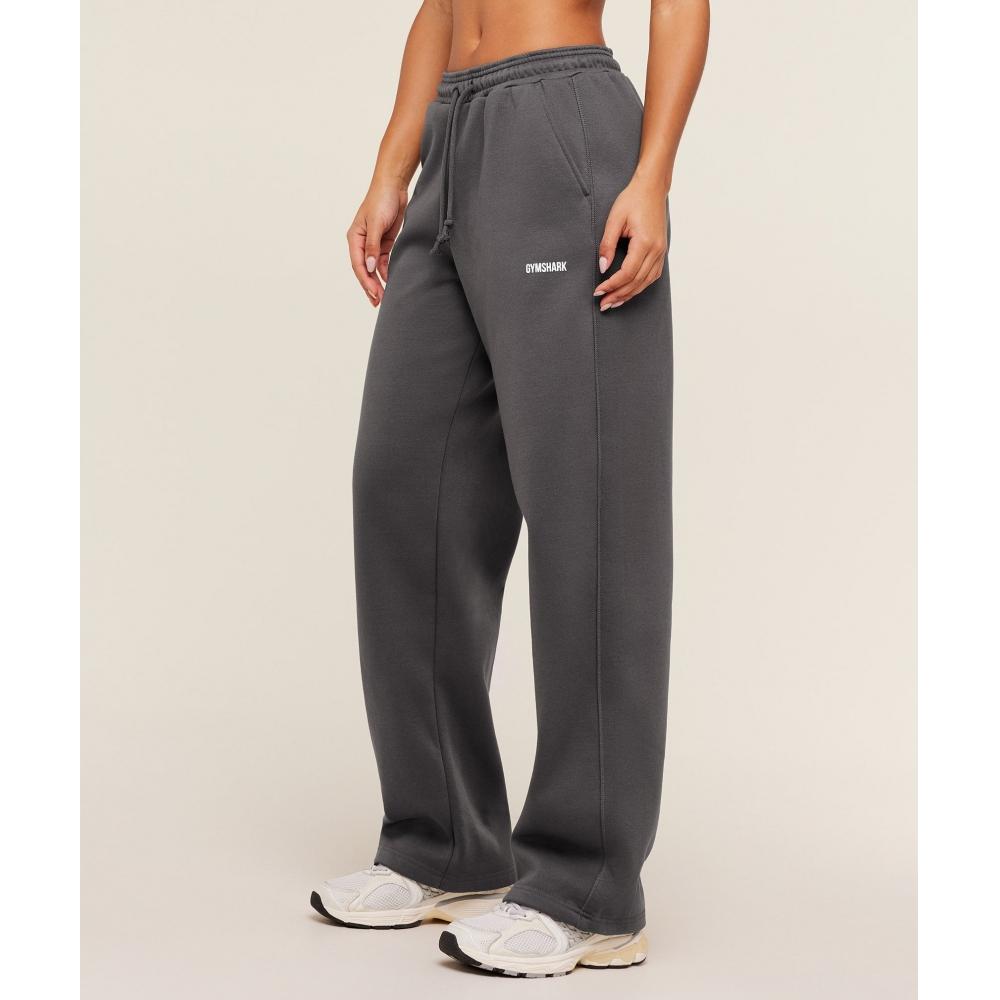 Gymshark Уютные Роскошные Прямые Высокие Джоггеры Оникс Серый B6b6r Gb7n