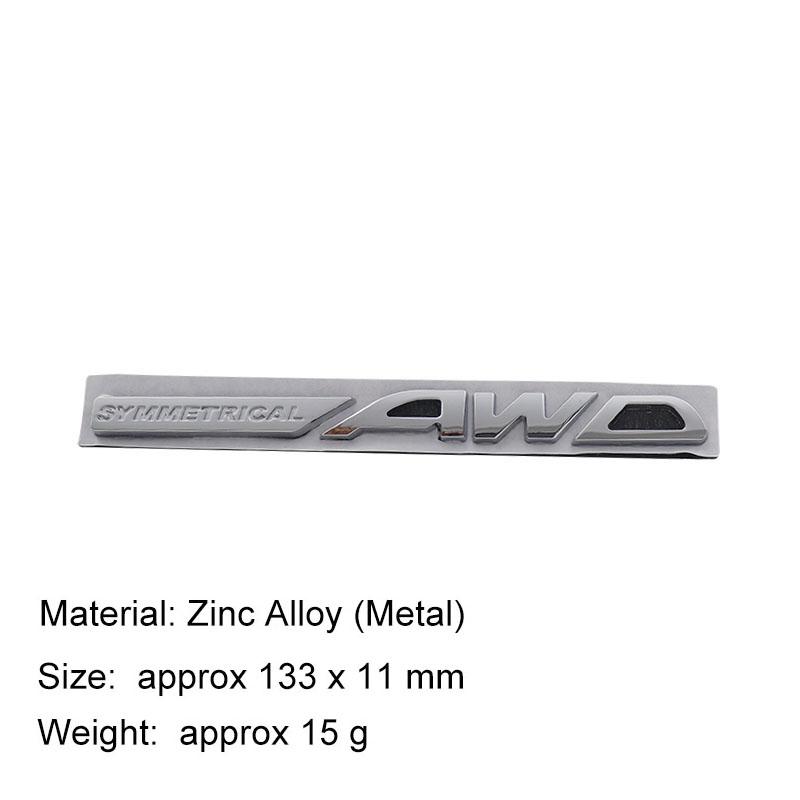 3D Стайлинг автомобиля СИММЕТРИЧНЫЙ AWD автомобиль Капот Крыло багажник Задний капот Шильдик Наклейка Эмблема Значок Наклейка