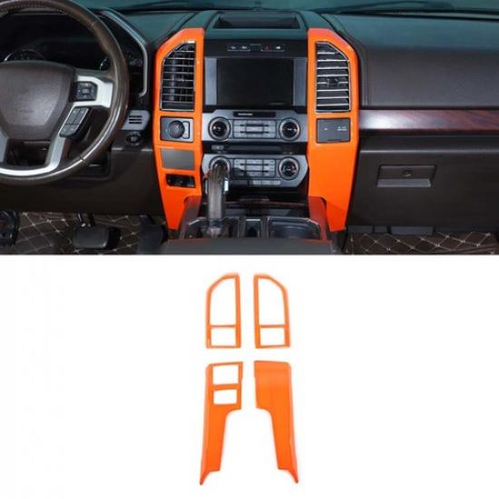 Orange Car Exterior Interior Full Trim Covers for Ford F150 15-20 Accessories