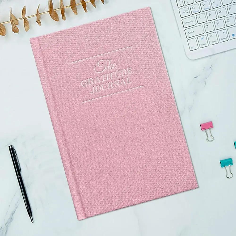 Linen Hard Cover Gratitude Journal Notebook A5 Paper Schedule Notebook Daily Notebook Reflection