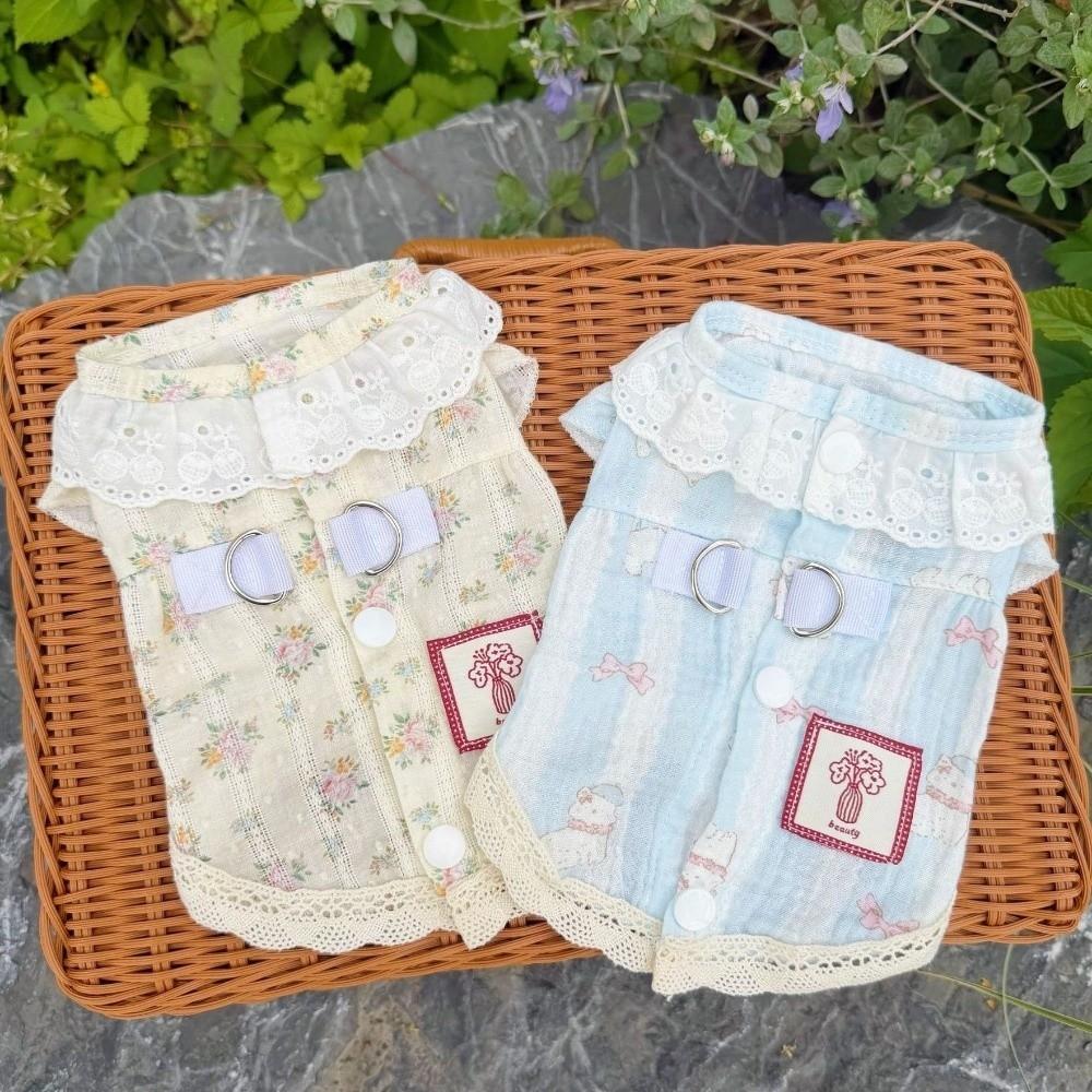 Soft Dog Cooler Clothes Cotton Puppy Skirt Cute Summer Pet Costume Pets