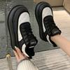 Fashion 2024 Fashion High Help  Daddy Shoes Female Thick Bottom Autumn And Winter New Cashmere Shoes Lace-up Female Casual Sports Shoes