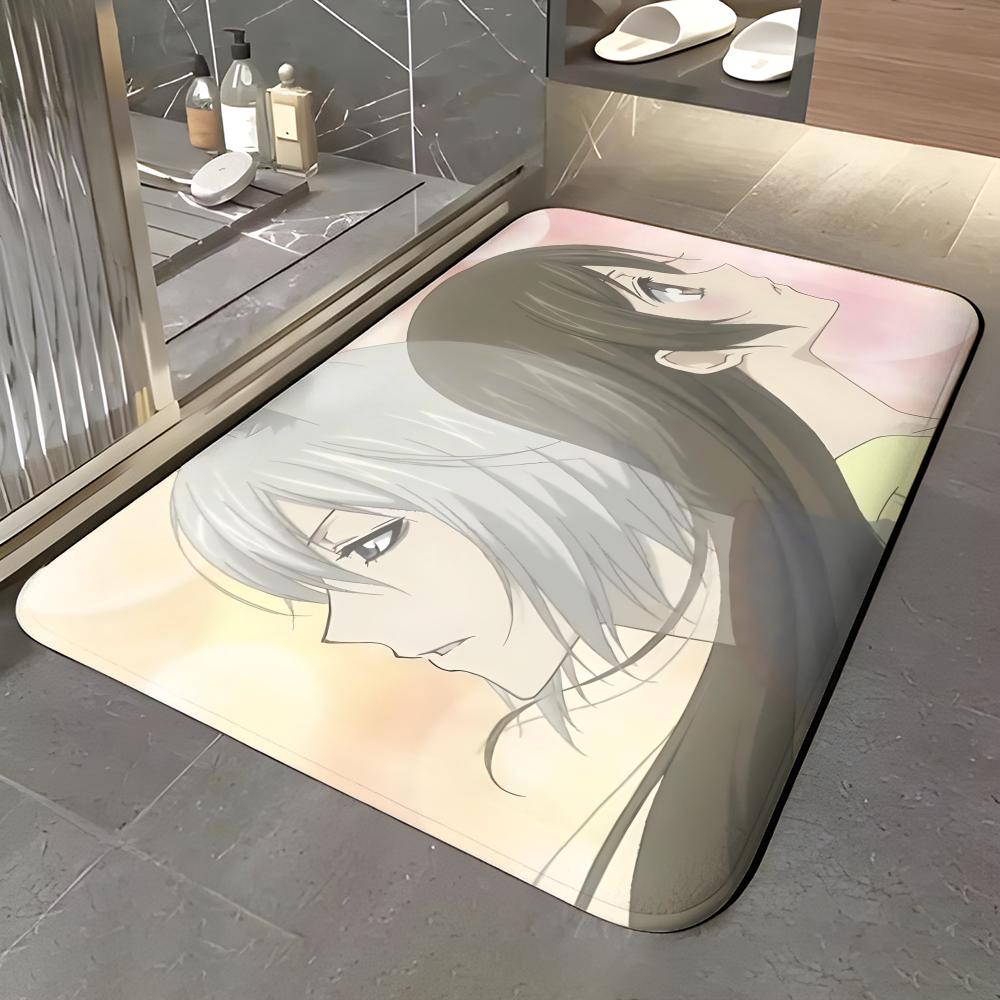 anime K-Kamisama Kiss Floor Mat Soft Flannel Entrance Door Mat Non Slip Absorbent Bathroom Bedroom Floor Rug