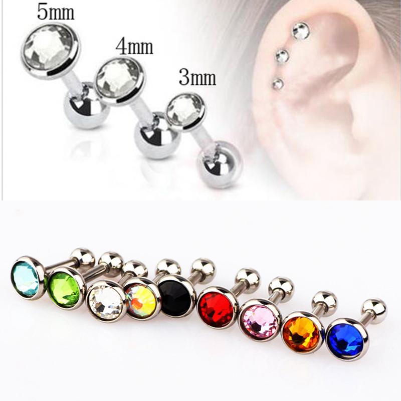 Серьги Ушные кости Ювелирные изделия Плоская головка Пирсинг Брови Кольцо