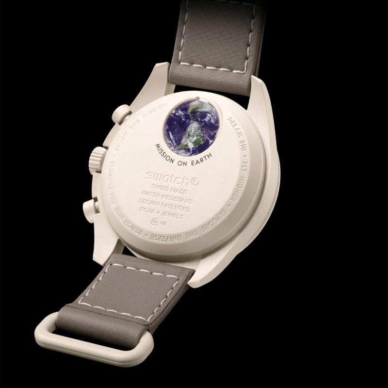 Swatch X Omega Биокерамические Лунные Миссии На Земле Пустыня Мужские Часы Коричневые SO33T103