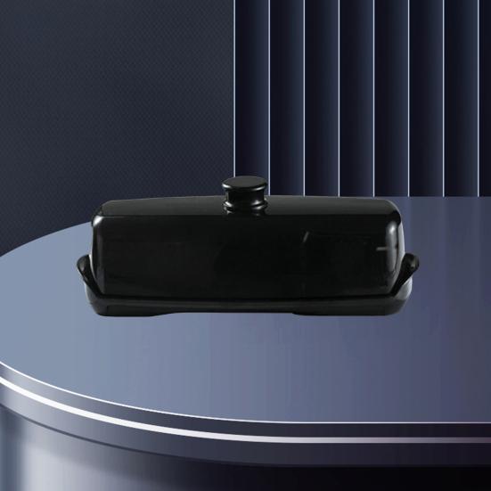 Butter Box with Lid Spatula Easy Grip Handle Butter Storage Container Dust-Proof Dishwasher Safe Refrigerator Butter Dish for Kitchen Cafe