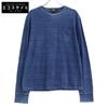 RRL Indigo Cotton Long Sleeve T-Shirt Tops M Indigo blueUsed