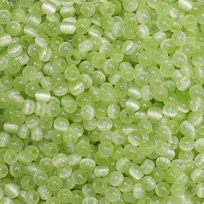 4 мм желейные стеклянные бусины «кошачий глаз» из проса, свободные бусины, аксессуары ручной работы, нанизанные вручную бусины, круглые бусины, цепочка для сотового телефона, круглые бусины, прекрасный цвет