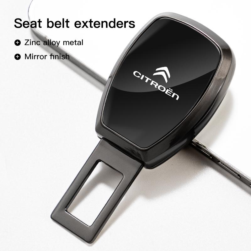 Car Interior Seat belt Clip Metal Extenders Car Accessories For Citroen C5X e-C4 X C4 C3 C5 Berlingo C-Elysee C-Crosser C1 C6 C2