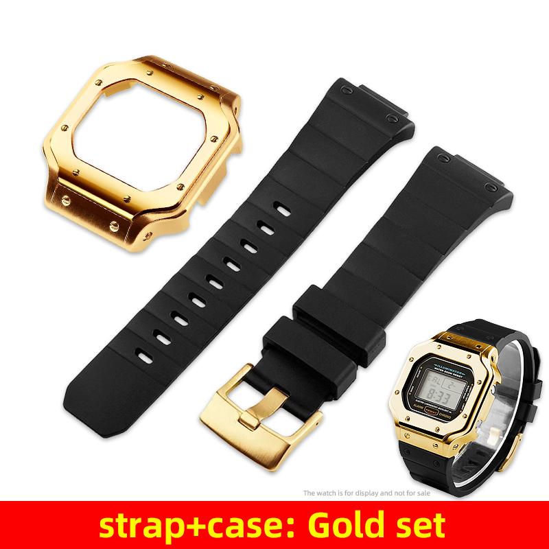 5600 5610 Металлический корпус Часы Ремешок Мод-комплект для Casio G-Shock 3299 DW5600 DW5610 GW-B5600 DW-5600 Замена Безеля и Ремешка в стиле Santos