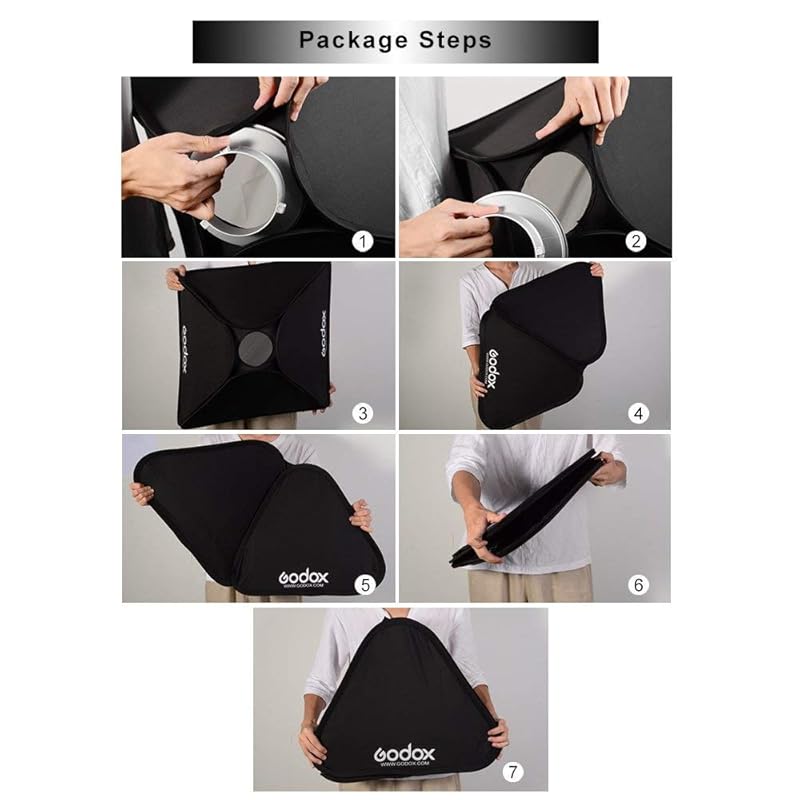 [Авторизованный агент Godox] Держатель кронштейна Godox S2, крепление Bowens 80*80 см, набор софтбоксов Godx AD200 AD200pro AD400pro, вспышка V1 и V860II V850II TT685