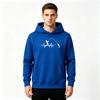 Men's Funny Fishing Heartbeat Print Pullover Hoodie Casual Long Sleeve Sweatshirt