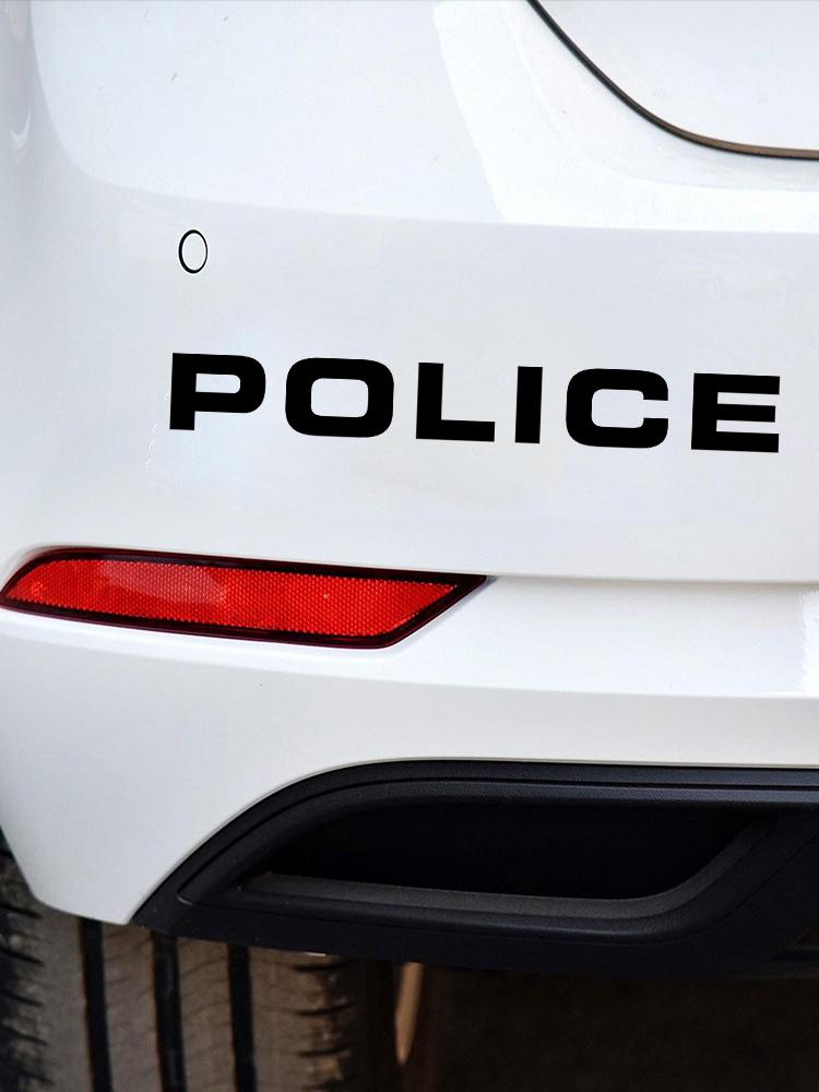 S51363 # полицейская наклейка на автомобиль, виниловая наклейка, водонепроницаемые декоративные наклейки для автомобиля