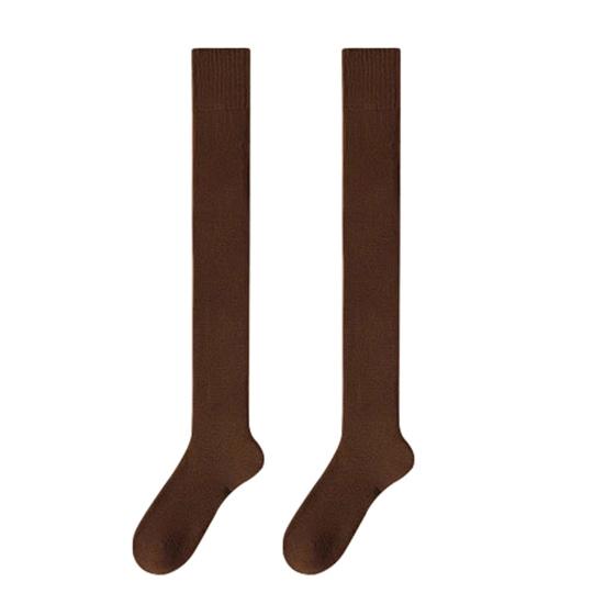 1 пара женских зимних носков, плюшевые гольфы, нескользящие однотонные теплые утолщенные чулки, теплые носки для разных случаев