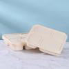 Biodegradable Corn Starch 4-Compartment Takeout Containers
