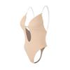 Women Shapewear Deep V-Neck Body Shaper Backless U Plunge Thong Shapers Waist Trainer Women's Clear Strap Padded Push Up Shapewear