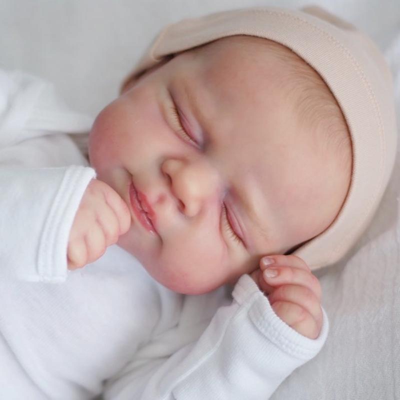 48 см мягкая силиконовая спящая реалистичная кукла-реборн с 3D кожей с видимыми венами игрушка для девочки тканевое тело детское искусство Bebe