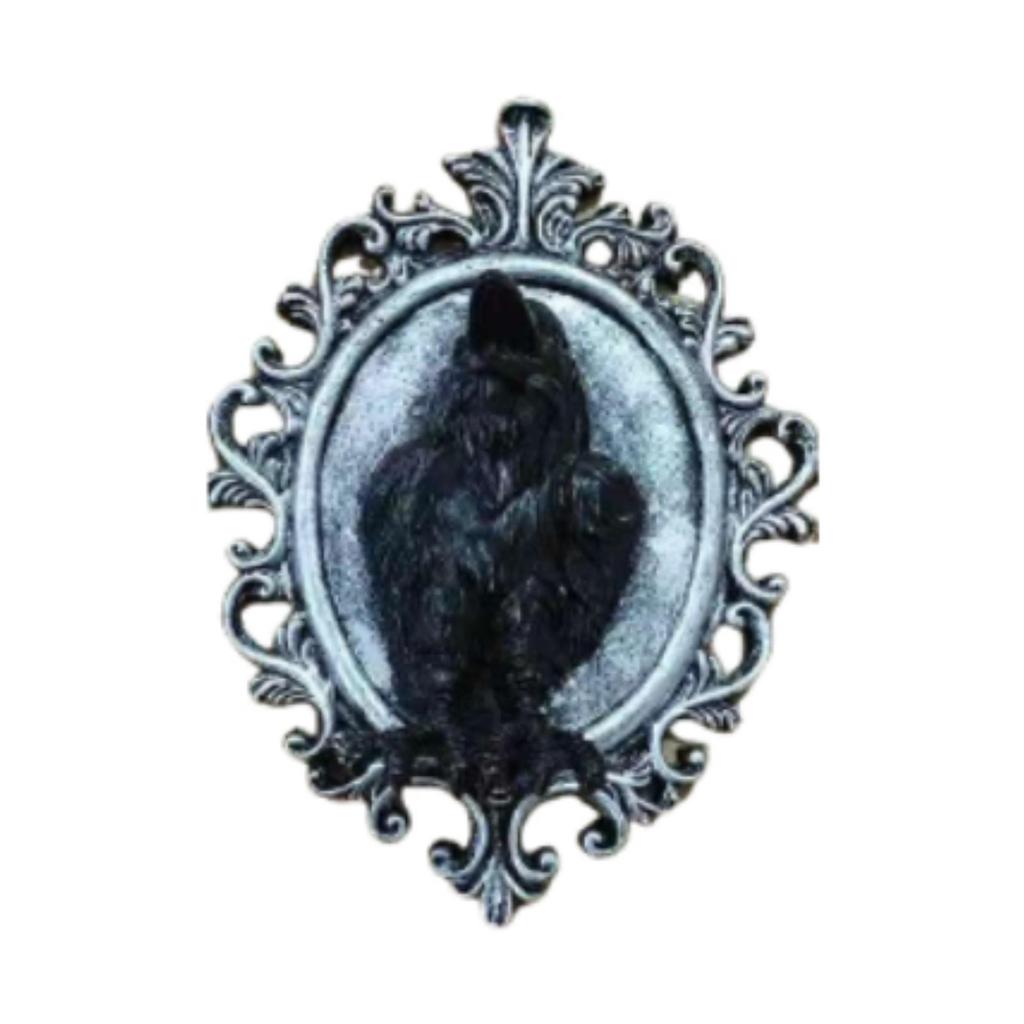 Gothic Wall Art Decor Crow Resin Sculpture Modern Decorative Piece for House Decoration Interior