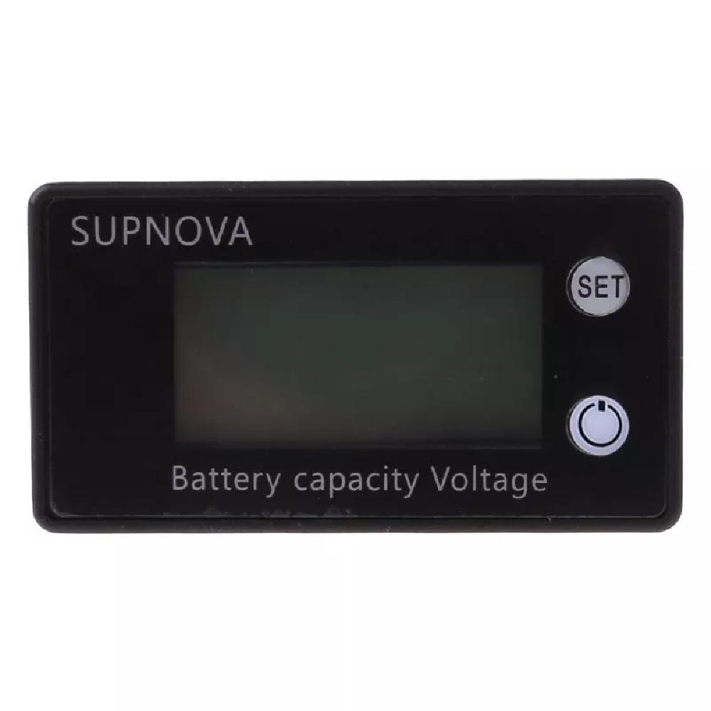 Мини-индикатор емкости аккумулятора 10-100 В постоянного тока, свинцово-кислотный литий LiFePO4, вольтметр для автомобиля, мотоцикла, датчик напряжения 12 В, 24 В, 48 В, 72 В