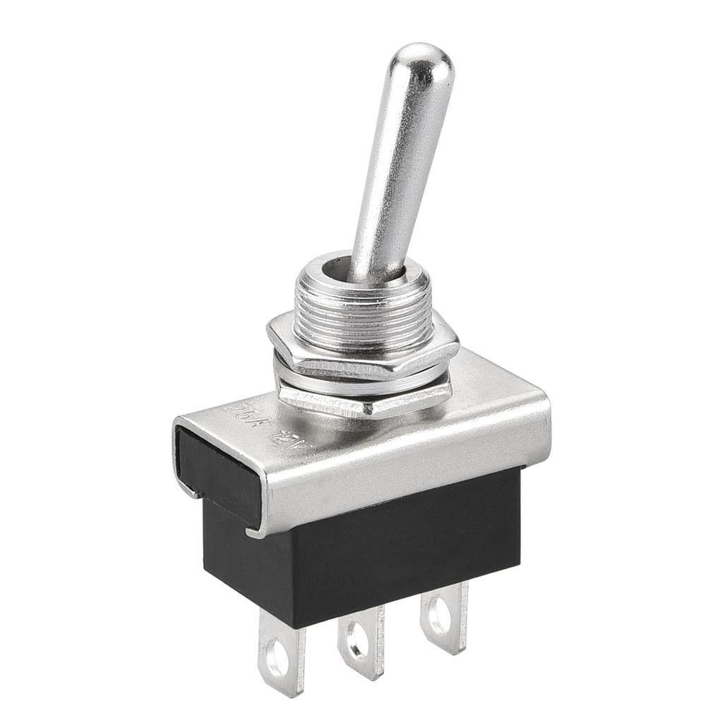 Heschen Металлический тумблер Flick Flip 12V 25A ON/ON 2 позиции 3 штырька для приборной панели автомобиля